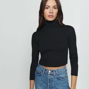 Reformation Davy Cropped turtleneck